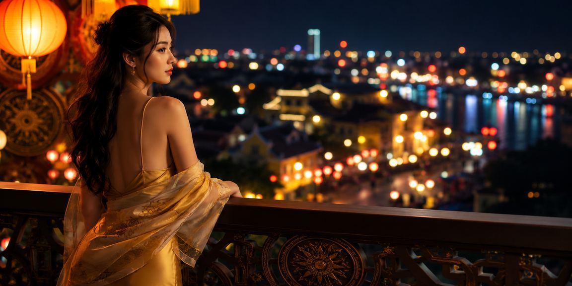 Không khí giải trí đêm tại Huế gần chợ đêm truyền thống